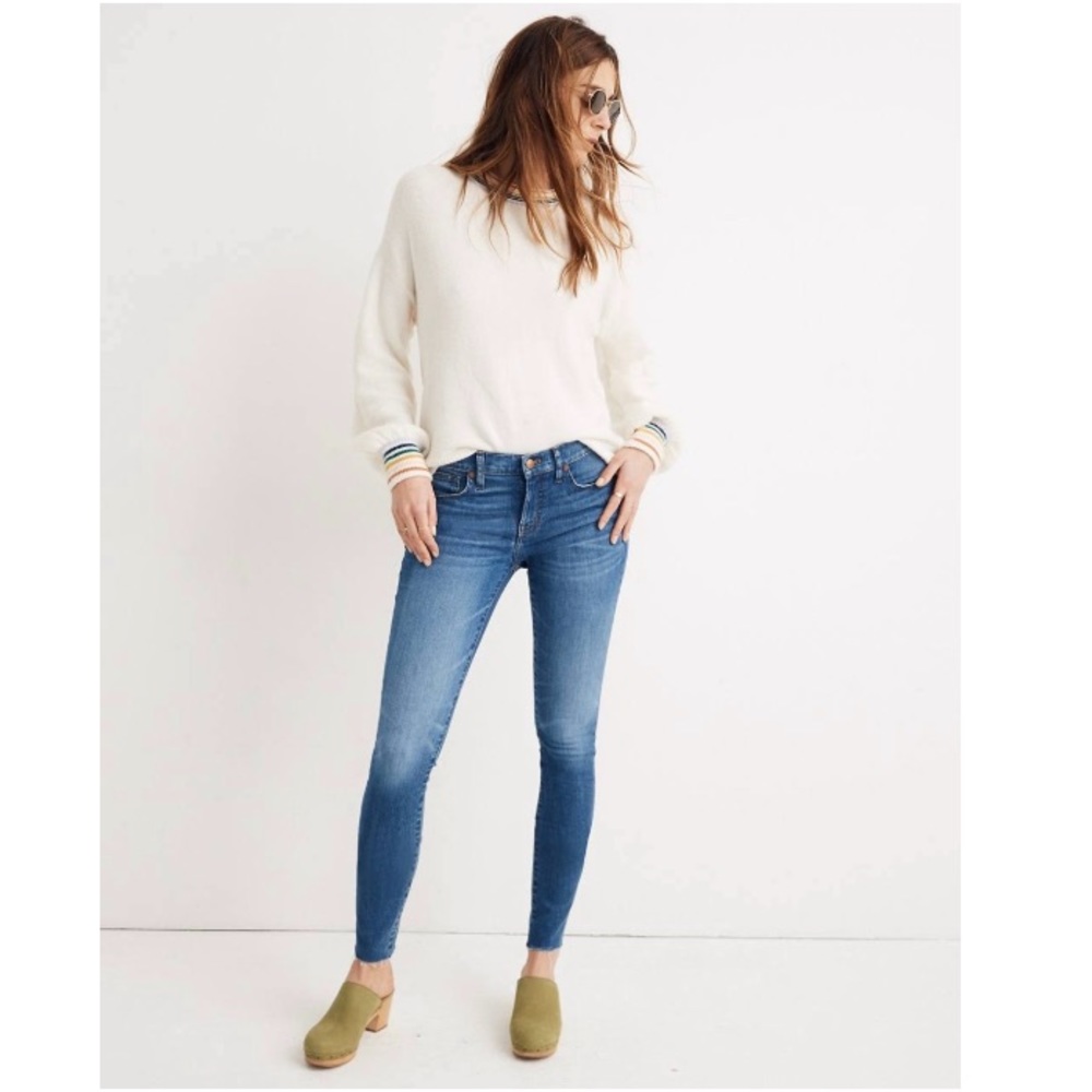 MADEWELL SKINNY SKINNY MEDIUM WASH JEANS